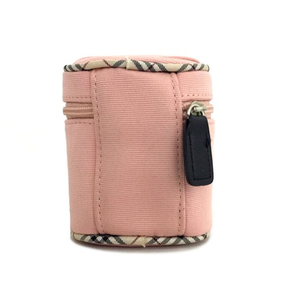 BURBERRY Nova Check Pink Canvas Accessories Case - Picture 4 of 8